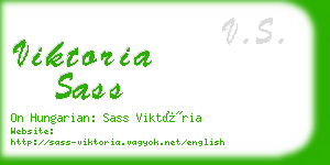 viktoria sass business card